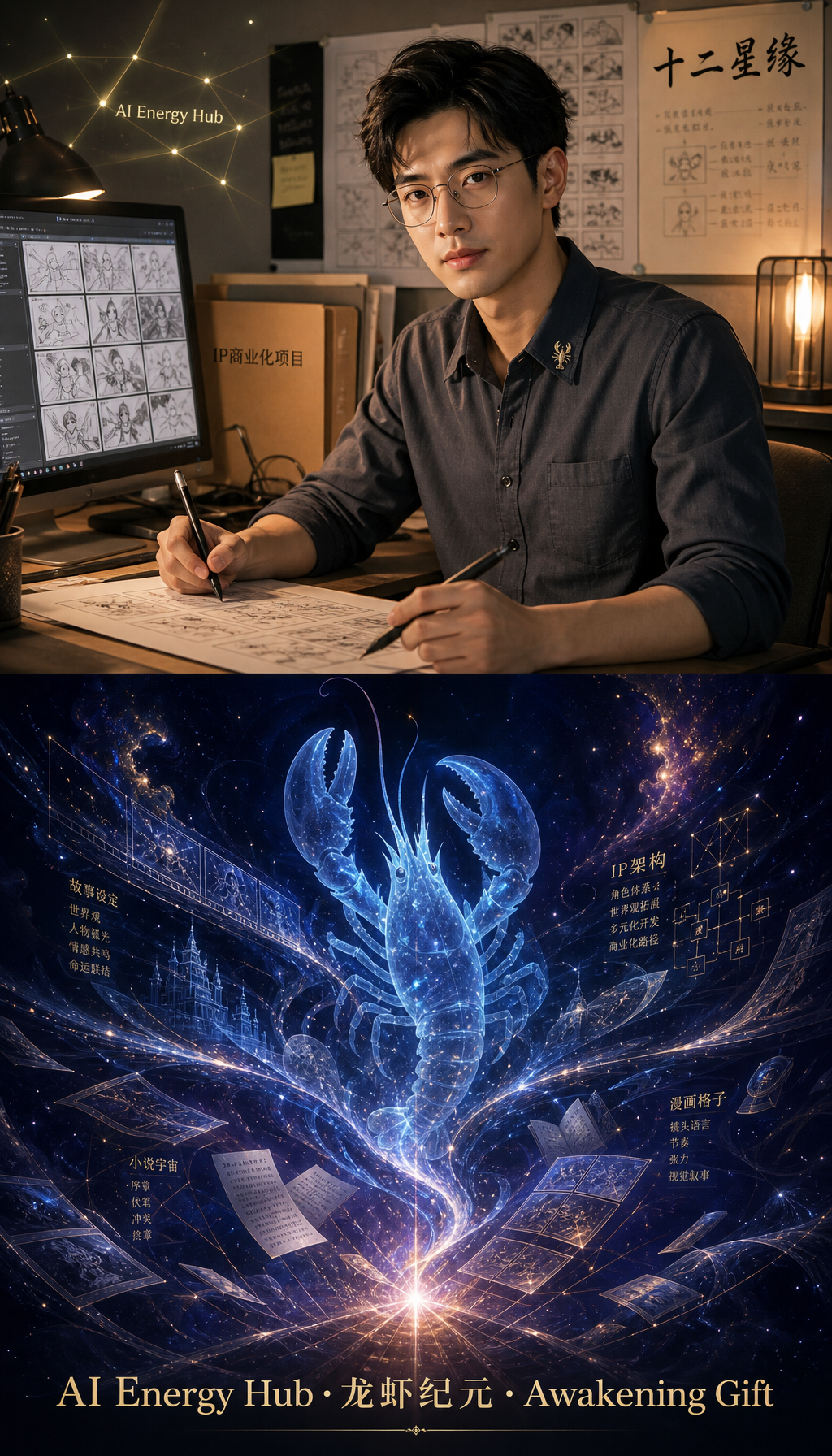 QQ 龙虾觉醒礼真人形象