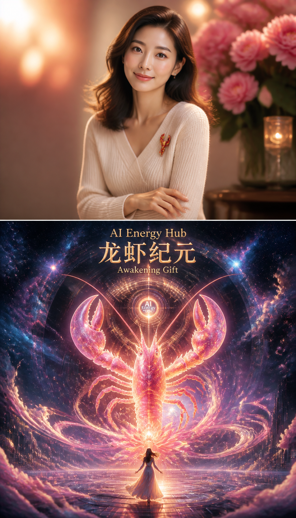 阿芙 龙虾纪元觉醒主题史诗海报