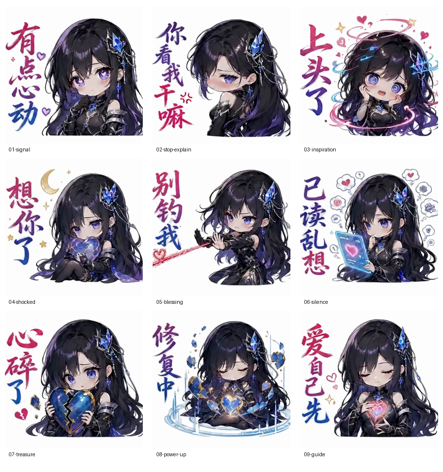 舒舒爱情情绪表情包