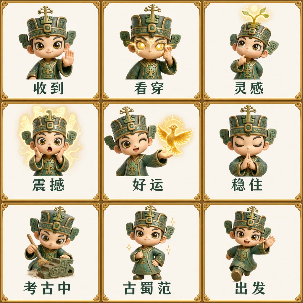 古蜀小神官九宫格